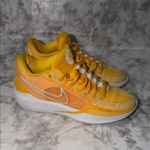 Nike Yellow and White Athletic Shoes Nike Air Zoom Women’s.